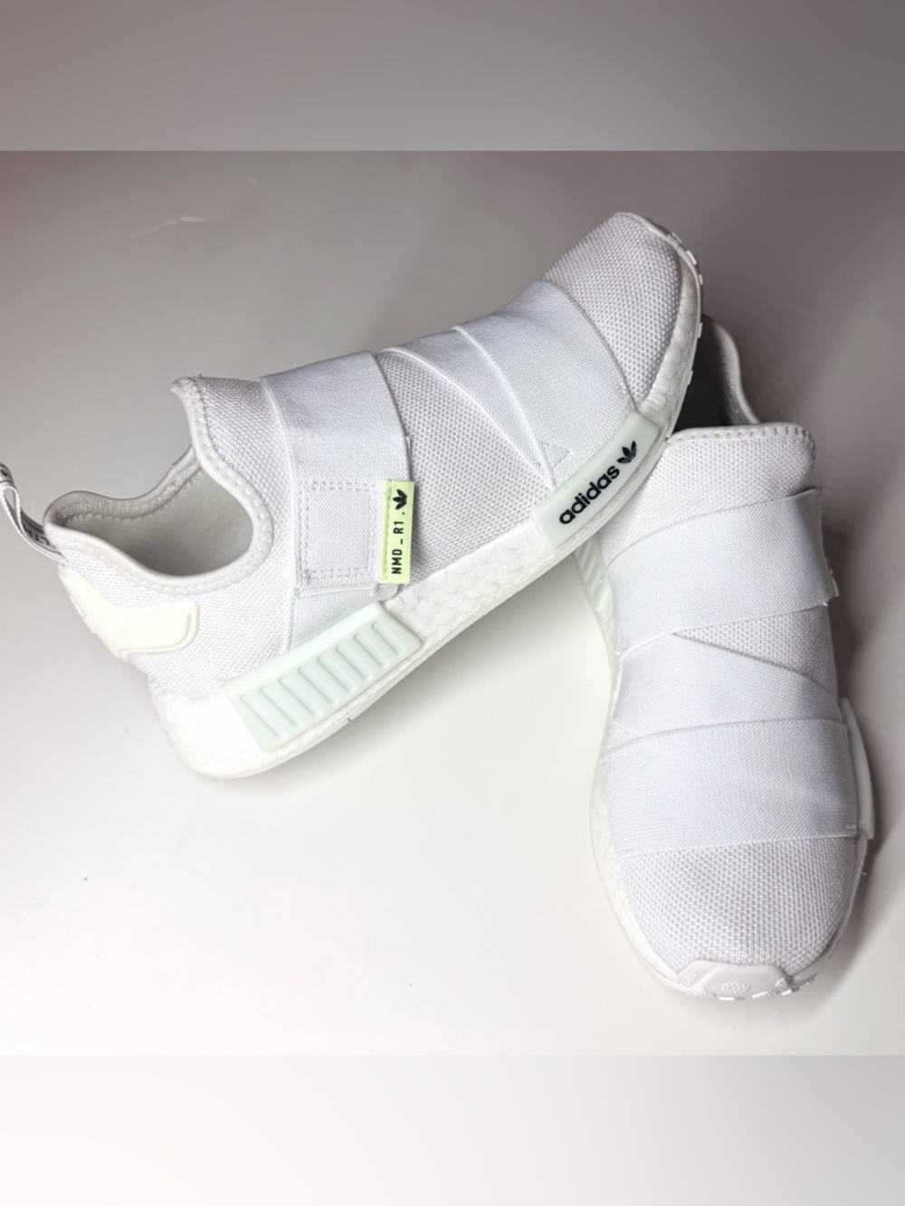 Adidas Women's NMD R1 Slip On Athletic Shoes White US Size- 7
